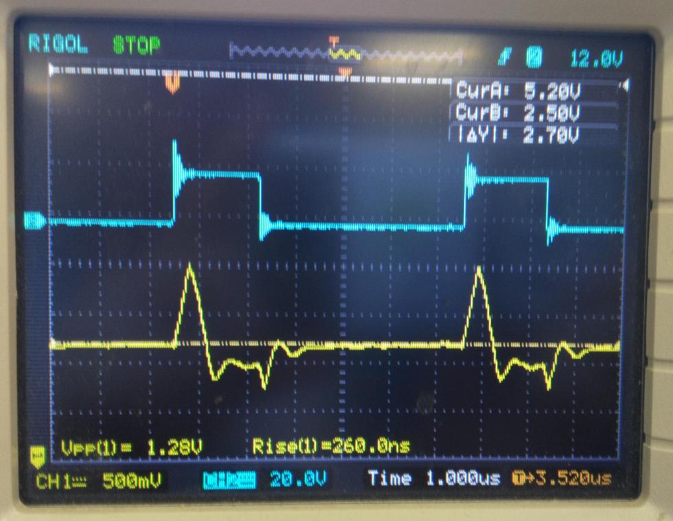 Shuntverstärker Messung: LT1999, Gain 20, In-Phase, 160kHz, 0µH